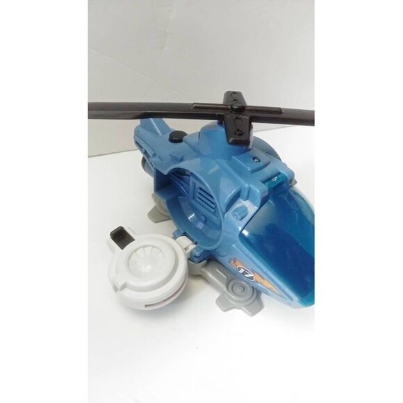 2013 Mattel Helicopter 8" Imaginext Light Up Toy Sound and lights Blue - Picture 5 of 8